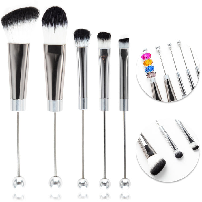 Wholesale Beadable Makeup Brush Blue Makeup Brush Set JDC-MB-HuaH003