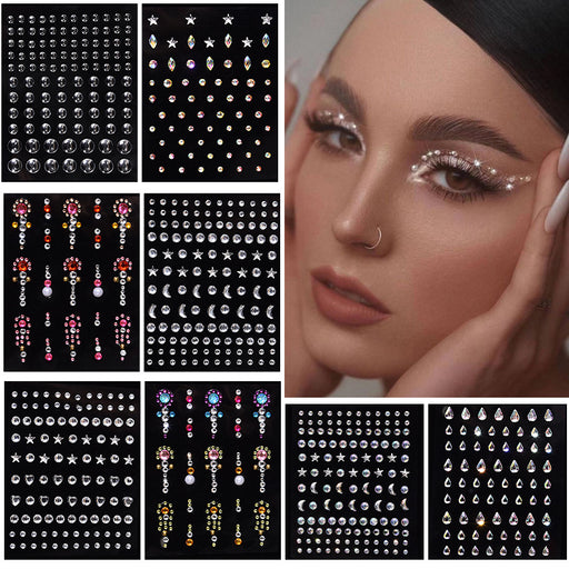 Jewelry WholesaleWholesale Acrylic Stage Performance Face Stickers Drill Eye Crystal Stickers JDC-EY-YChi001 eyeshadow 亿驰 %variant_option1% %variant_option2% %variant_option3%  Factory Price JoyasDeChina Joyas De China