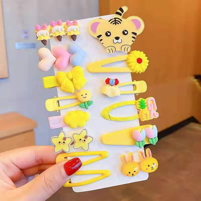 Wholesale love flower hairpin cartoon animal 14 pieces JDC-HC-DR005