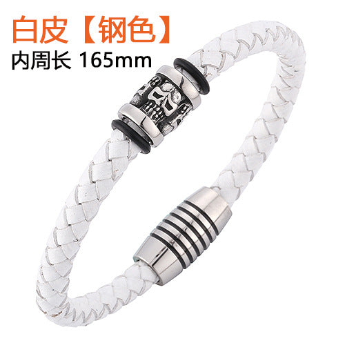 Jewelry WholesaleWholesale Stainless Steel Leather Bracelets JDC-BT-RShen025 Bracelet 日盛 %variant_option1% %variant_option2% %variant_option3%  Factory Price JoyasDeChina Joyas De China