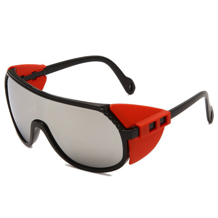 Wholesale Sunglasses PC One Piece Sports Wind Outdoor Riding Sunshade Mirrors MOQ≥2 JDC-SG-ZhuiF002