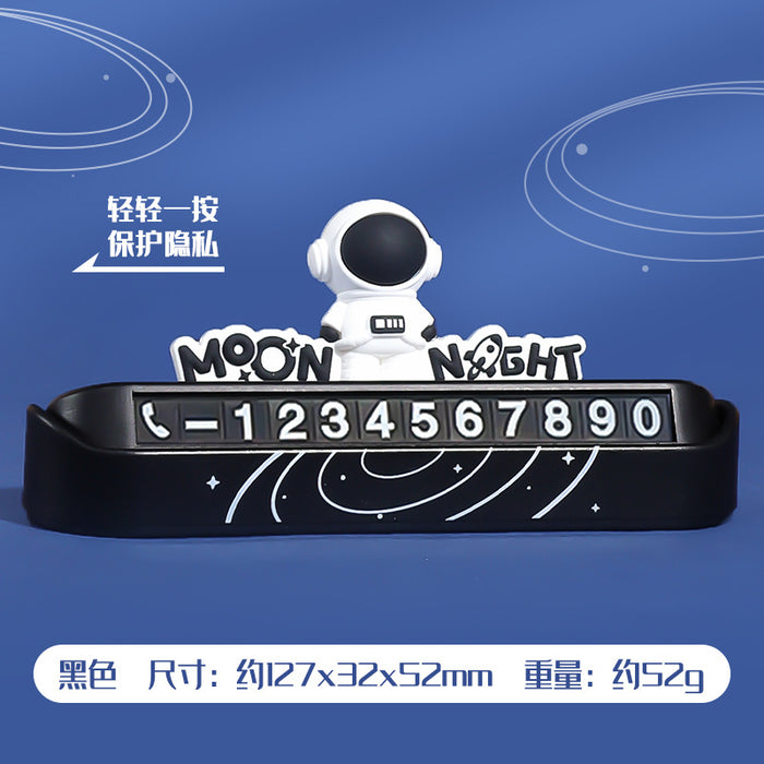 Wholesale Car Accessories PVC Cute Cartoon Number Plate Can Be Hidden JDC-CA-XZH003