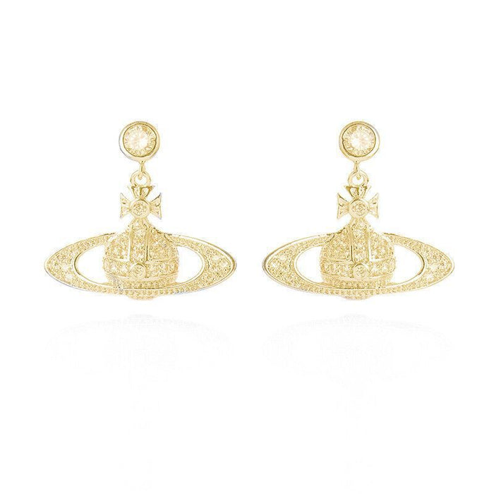 Jewelry WholesaleWholesale Saturn temperament versatile personality Earrings JDC-ES-FanD002 Earrings 繁鼎 %variant_option1% %variant_option2% %variant_option3%  Factory Price JoyasDeChina Joyas De China