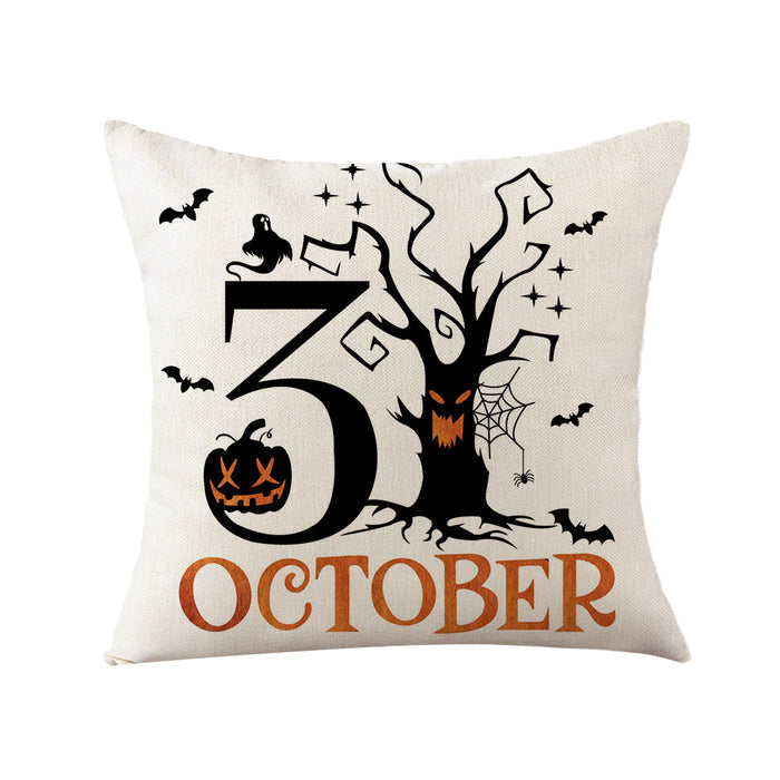 Wholesale Pillowcase Linen Without Pillow Print Halloween MOQ≥2 JDC-PW-Jinze004