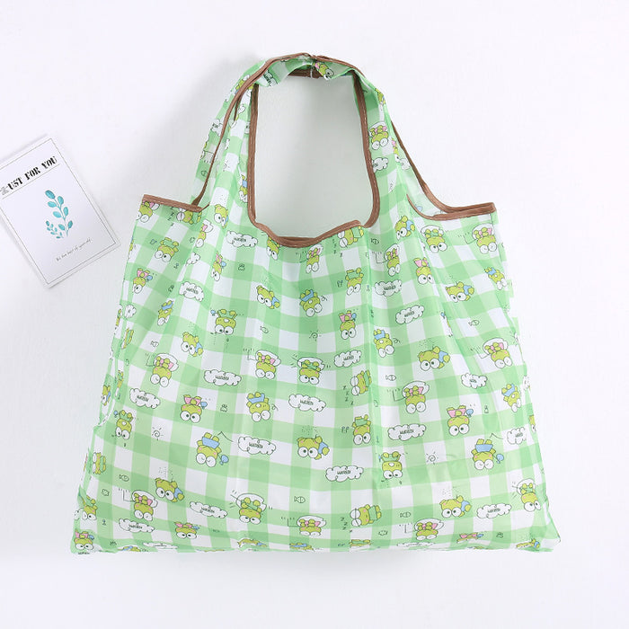 Wholesale Cartoon Cloth Shopping Bag Folding Eco-Friendly Tote Bag (F) MOQ≥10 JDC-HB-Xinka001