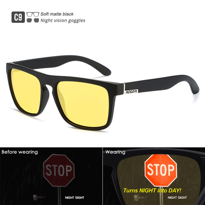 Wholesale Outdoor Polarized Sunglasses Classic Square Versatile JDC-SG-HuiH002