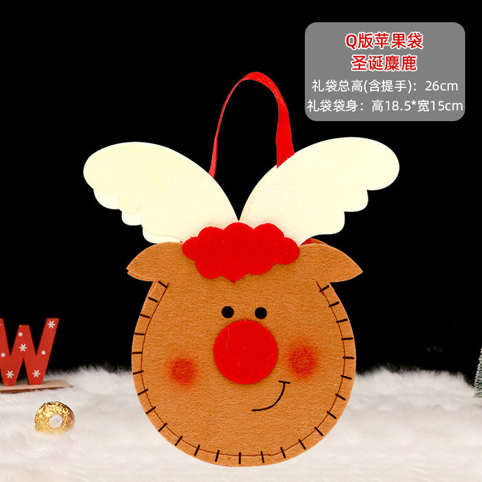 Wholesale Gift Box Christmas Apple Bag Round Bunch Mouth Gift Bag MOQ≥2 JDC-GB-QiaoC002