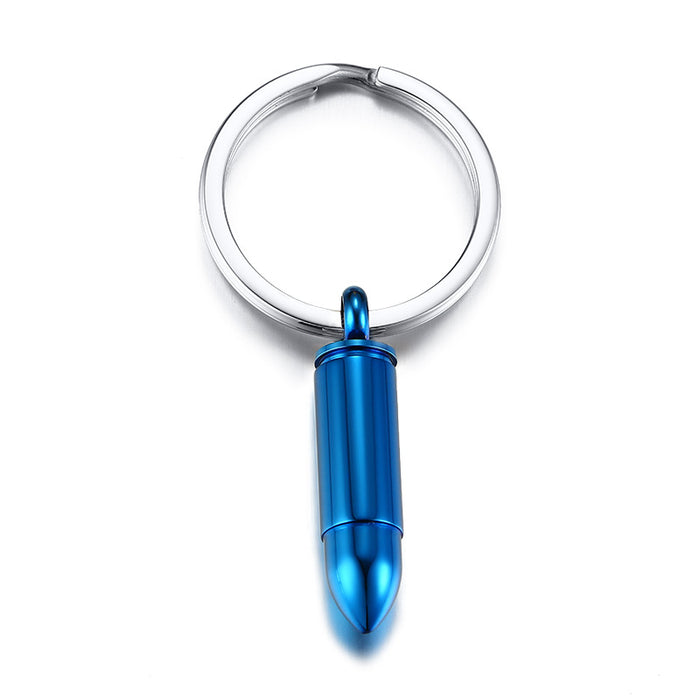 Wholesale Stainless Steel Bullet Openable Keychain MOQ≥2 JDC-KC-QXS001