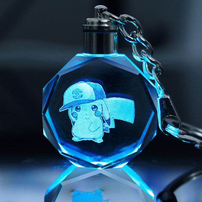 Wholesale Keychains Crystal LED Anime Peripherals Colorful Glow MOQ≥2 (X) JDC-KC-LuoQ002