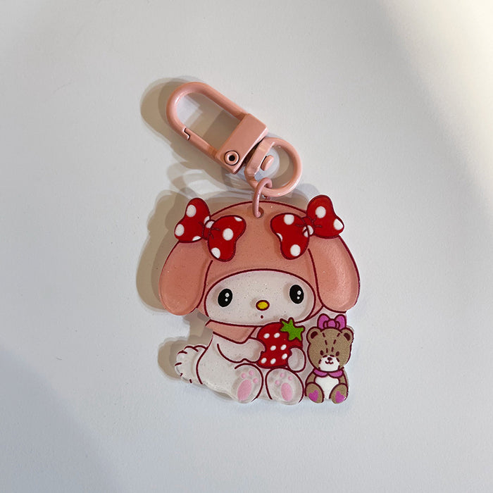 Wholesale keychain acrylic cartoon car bag pendant  (S) JDC-KC-GSXM096