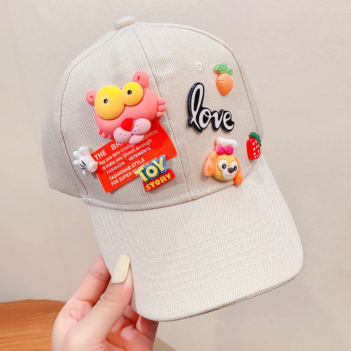 Wholesale cartoon peaked hat women's summer sun protection and sunshade JDC-FH-I003