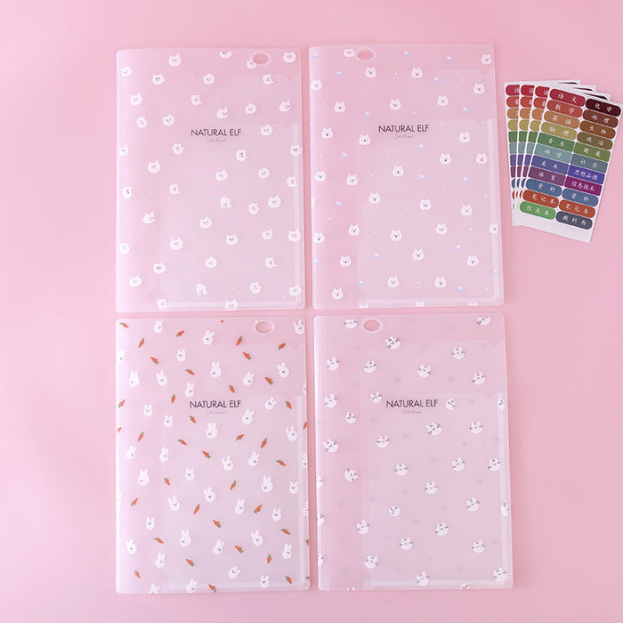 Wholesale folder PVC a4 transparent insert storage book JDC-FB-XuF001