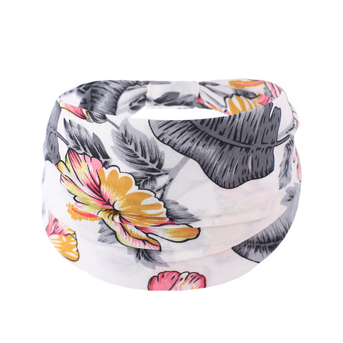 Wholesale Wide Brim Printed Fabric Headband JDC-HD-FAB002