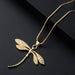 Jewelry WholesaleWholesale Copper Gold Plated Micro Inlaid Zircon Dragonfly Pendant Clavicle Chain Set JDC-NE-yiseng008 Necklaces 镱森 %variant_option1% %variant_option2% %variant_option3%  Factory Price JoyasDeChina Joyas De China