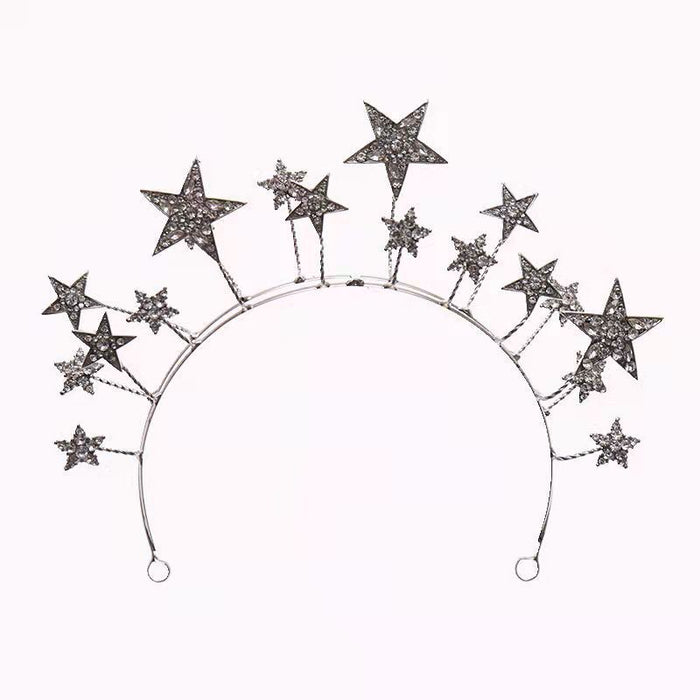 Jewelry WholesaleWholesale bride super flash fairy star Headband  JDC-HD-JianZ005 headband 简质 %variant_option1% %variant_option2% %variant_option3%  Factory Price JoyasDeChina Joyas De China