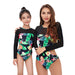 Jewelry WholesaleWholesale Parent-Child Long Sleeve Printed One Piece Bikini Swimwear JDC-SW-YWXN005 Swimwear 伊琬轩娜 %variant_option1% %variant_option2% %variant_option3%  Factory Price JoyasDeChina Joyas De China