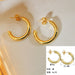 Jewelry WholesaleWholesale simple circle retro fashion copper gold-plated earrings JDC-ES-RXSFL010 Earrings 尚芙乐 %variant_option1% %variant_option2% %variant_option3%  Factory Price JoyasDeChina Joyas De China