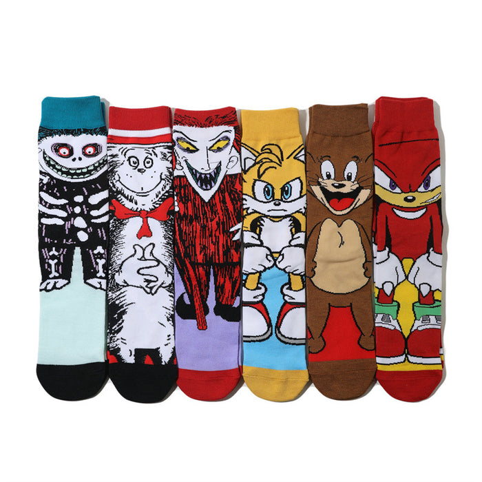 Wholesale Socks Cotton Medium Tube Anime Socks MOQ≥10 JDC-SK-HuiHe029