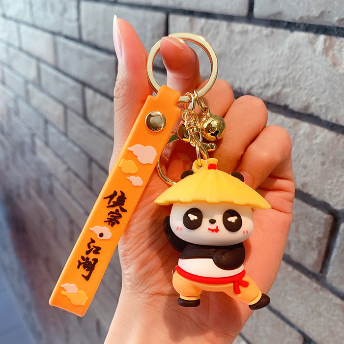 Wholesale Keychains For Backpacks new cartoon mascot kung fu panda doll keychain JDC-KC-OShi027