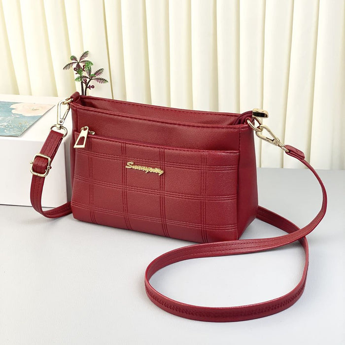 Wholesale shoulder bag PU multi-layer large capacity JDC-SD-Qianzi003