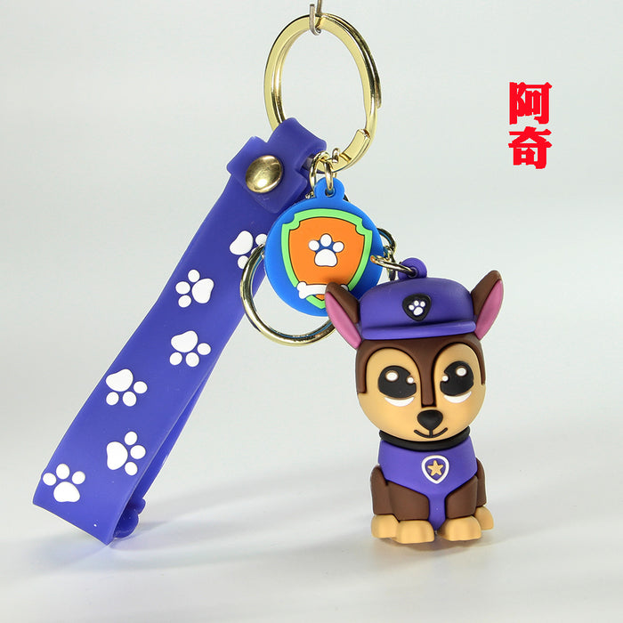 Wholesale Cartoon Dog PVC Soft Rubber Keychain MOQ≥2 JDC-KC-ShengH002