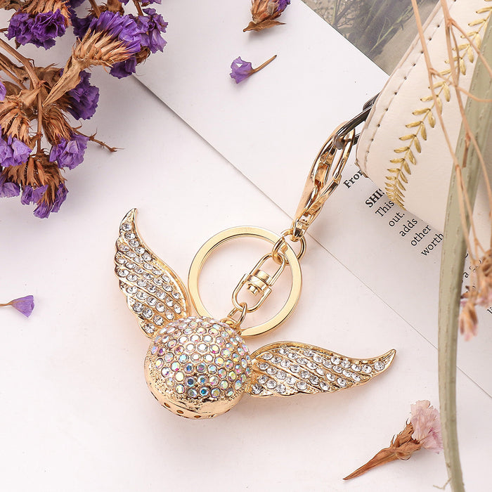 Jewelry WholesaleWholesale Angel Wings Alloy Rhinestone Keychain MOQ≥2 JDC-KC-ChaoK011 Keychains 超凯 %variant_option1% %variant_option2% %variant_option3%  Factory Price JoyasDeChina Joyas De China