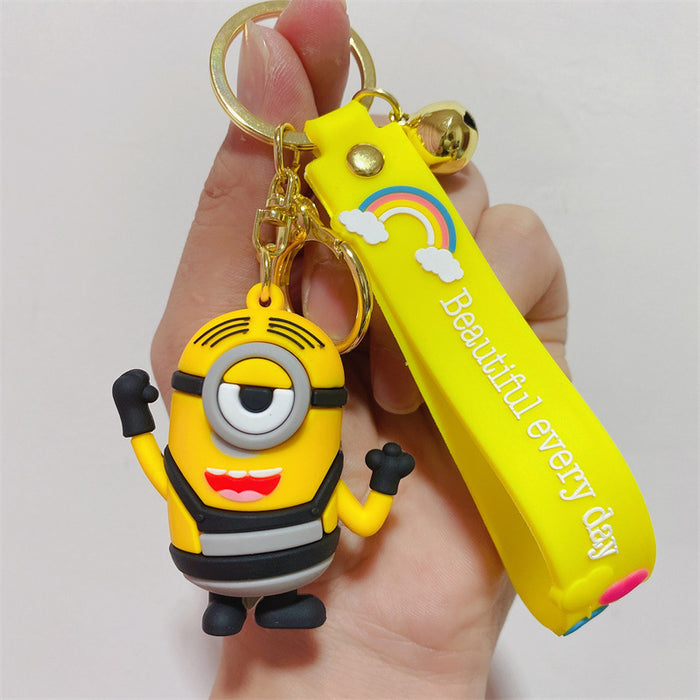 Jewelry WholesaleWholesale Cartoon PVC Soft Rubber Cute Keychain (M) JDC-KC-KLan001 Keychains 科蓝 %variant_option1% %variant_option2% %variant_option3%  Factory Price JoyasDeChina Joyas De China