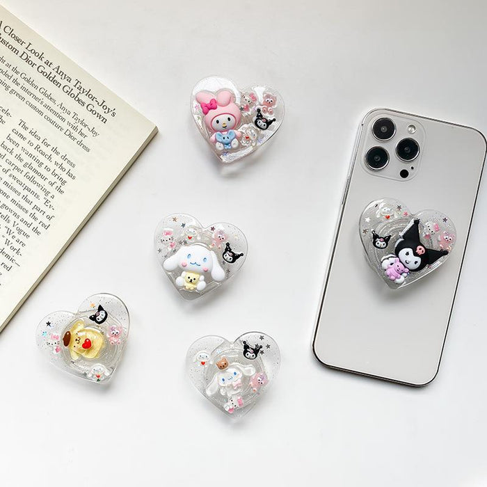 Wholesale Grips Epoxy Cute Cartoon Retractable Phone Holder (S) JDC-PS-BaiY027