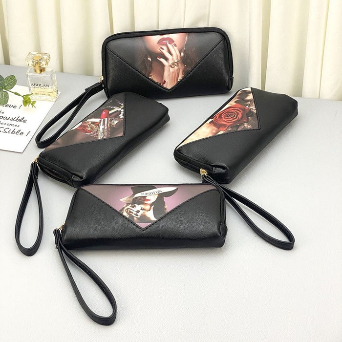 Wholesale Wallet PU Printed Grab JDC-WT-Qianzi001