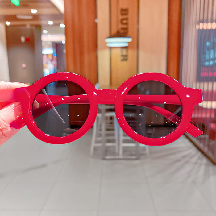 Jewelry WholesaleWholesale children's round frame skeleton sunglasses JDC-SG-HengX005 Sunglasses 恒曦 %variant_option1% %variant_option2% %variant_option3%  Factory Price JoyasDeChina Joyas De China