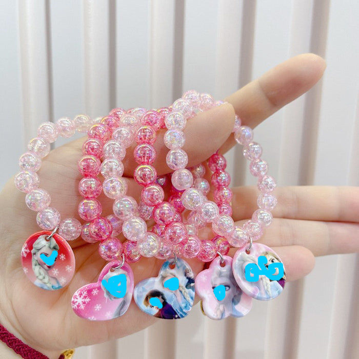 Wholesale baby girl children cartoon jewelry princess bracelet MOQ≥10 JDC-BT-Jianman001