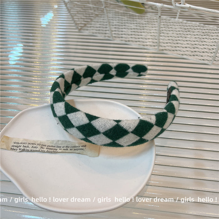 Wholesale green headband high-quality fabric all-match hair accessories  MOQ≥2 JDC-HD-Loufu001