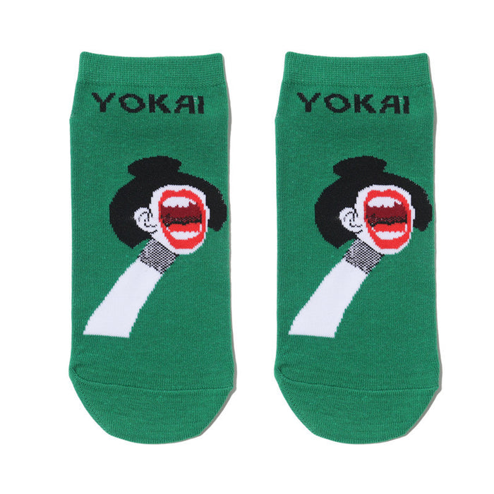 Wholesale socks fabric cartoon medium tube cute character (M) JDC-SK-HuiHe002