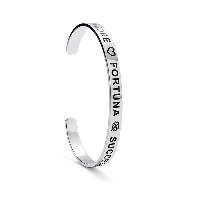 Jewelry WholesaleWholesale C-shaped titanium steel opening adjustable bracelet JDC-BT-ZhangM001 Bracelet 展梦 %variant_option1% %variant_option2% %variant_option3%  Factory Price JoyasDeChina Joyas De China