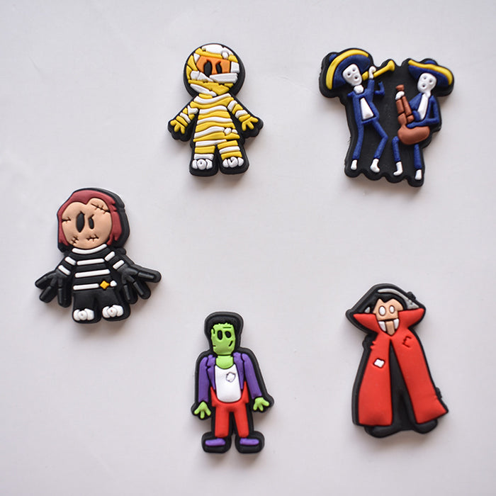 Wholesale Croc Charms Random 100pcs Cartoon Cute PVC DIY Accessories (M) Halloween JDC-CCS-XinQ021