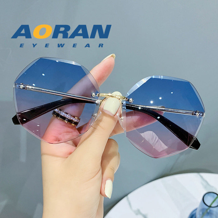 Jewelry WholesaleWholesale frameless sunscreen thin anti ultraviolet Sunglasses JDC-SG-AoR004 Sunglasses 奥然 %variant_option1% %variant_option2% %variant_option3%  Factory Price JoyasDeChina Joyas De China