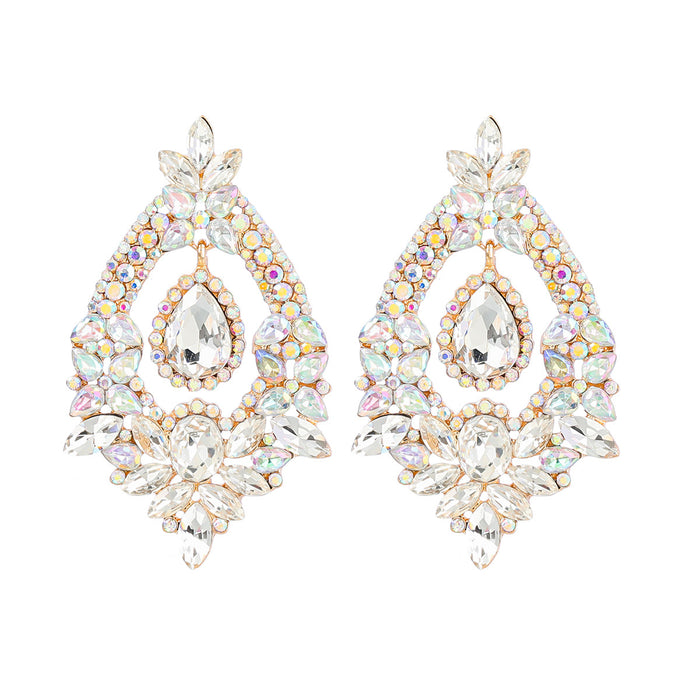 Jewelry WholesaleWholesale Color Rhinestone Alloy Earrings JDC-ES-JL937 Earrings 氿乐 %variant_option1% %variant_option2% %variant_option3%  Factory Price JoyasDeChina Joyas De China