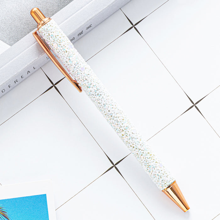 Wholesale Ballpoint Pen Metal Multicolor Sequin Press JDC-BP-Huah098