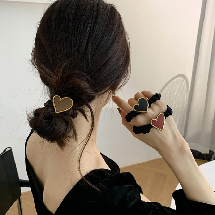 Wholesale love fat intestine hair ring tied hair head rope JDC-HS-Qianq006