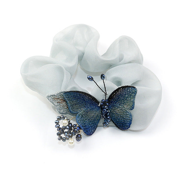 Wholesale Hair Scrunchies Cloth Classic Elegant Butterfly JDC-HS-HMXS006