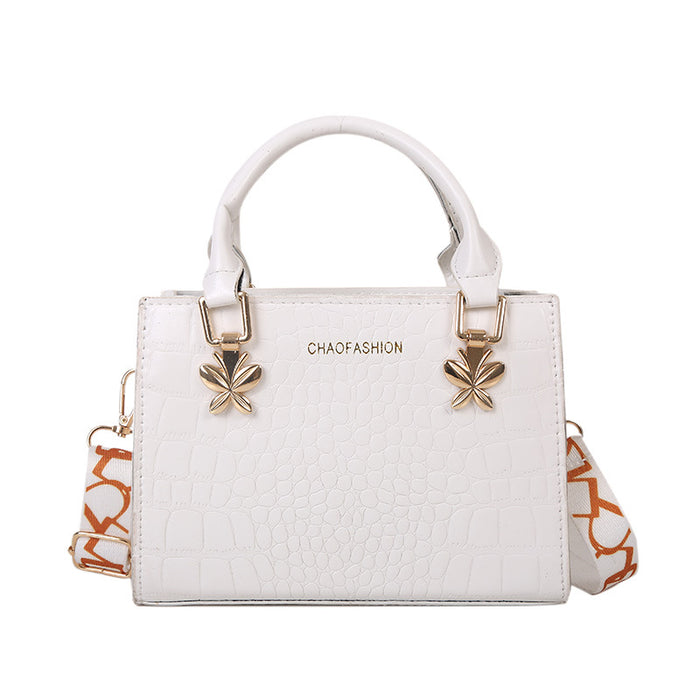 Wholesale PU Large Capacity Crocodile Pattern European Shoulder Bag (F)MOQ≥3 JDC-SD-HZD034