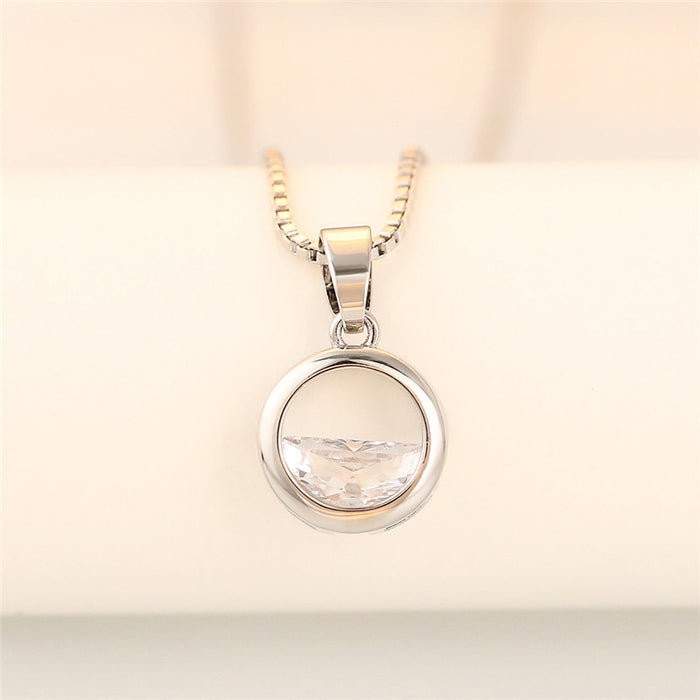 Jewelry WholesaleWholesale semicircular clear spring necklace JDC-NE-Caos012 Necklaces 曹适 %variant_option1% %variant_option2% %variant_option3%  Factory Price JoyasDeChina Joyas De China