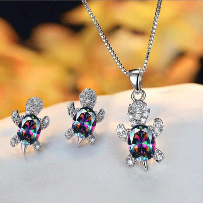 Jewelry WholesaleWholesale women turtle earring necklace set JDS-ES-JYS001 Earrings 静夜思 %variant_option1% %variant_option2% %variant_option3%  Factory Price JoyasDeChina Joyas De China