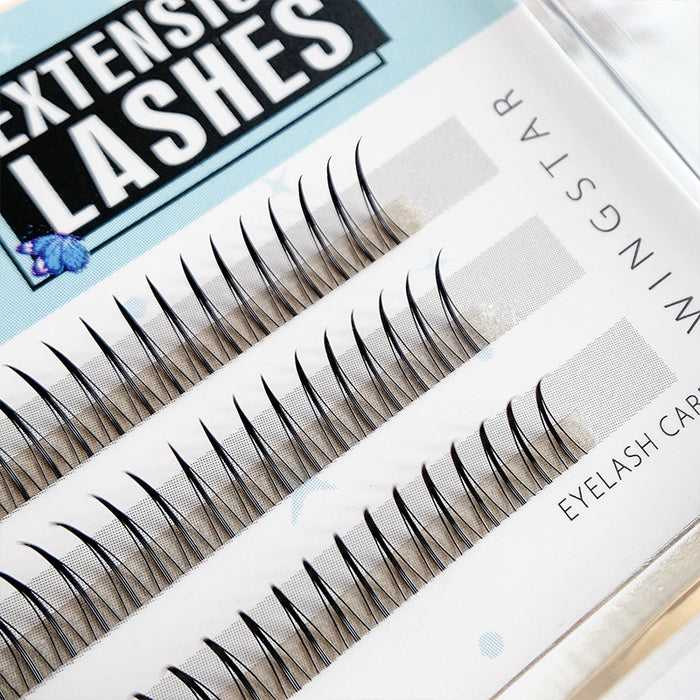 Wholesale Manga Lashes Single Cluster Imported Fiber Natural Simulation JDC-EY-yixing004