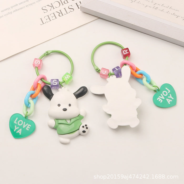 Wholesale Keychains Acrylic Cute Cartoon Puppy MOQ≥2 JDC-KC-YiHan039