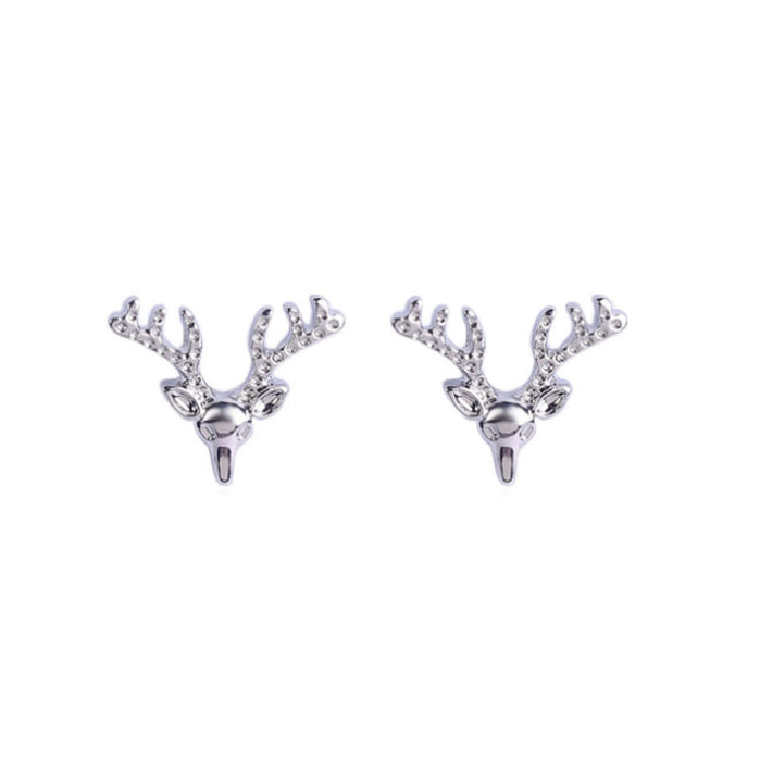 Wholesale Earrings Alloy Enamel Christmas Snowflake Elk Cane JDC-ES-LongX004