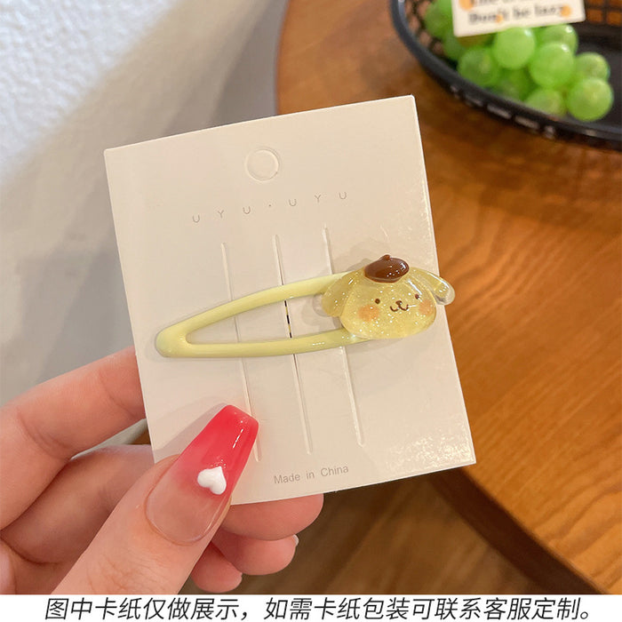 Wholesale hairpin acrylic transparent bb clip cartoon MOQ≥2 JDC-HC-WangFeng005