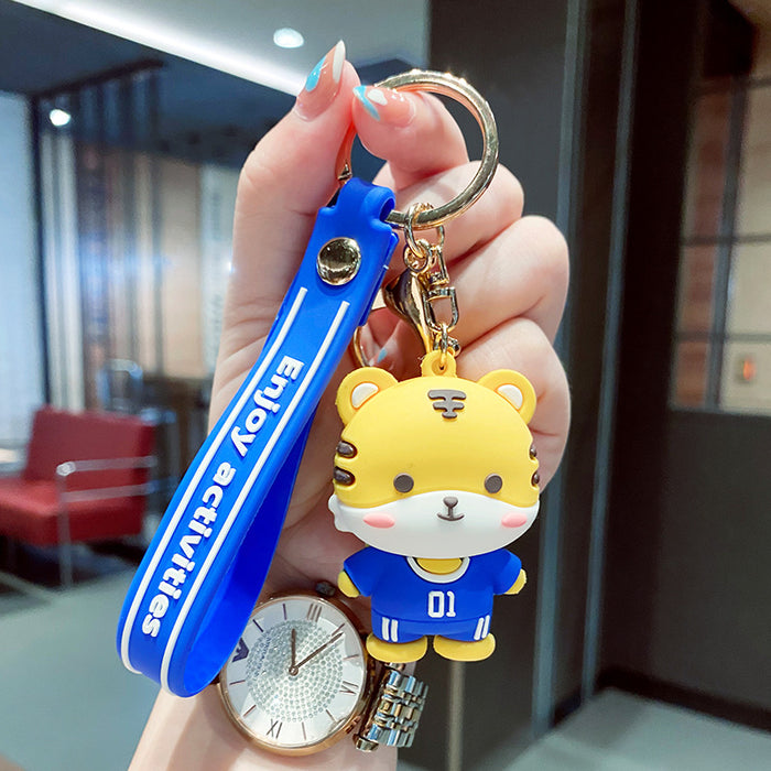 Jewelry WholesaleWholesale cartoon little tiger soft glue doll keyring JDC-KC-GSXM063 Keychains 萌叙 %variant_option1% %variant_option2% %variant_option3%  Factory Price JoyasDeChina Joyas De China