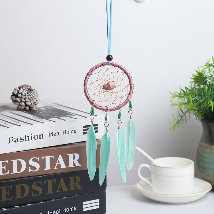 Wholesale Iron Feather Dreamcatcher Car Hanging MOQ≥2 JDC-DC-BGM003