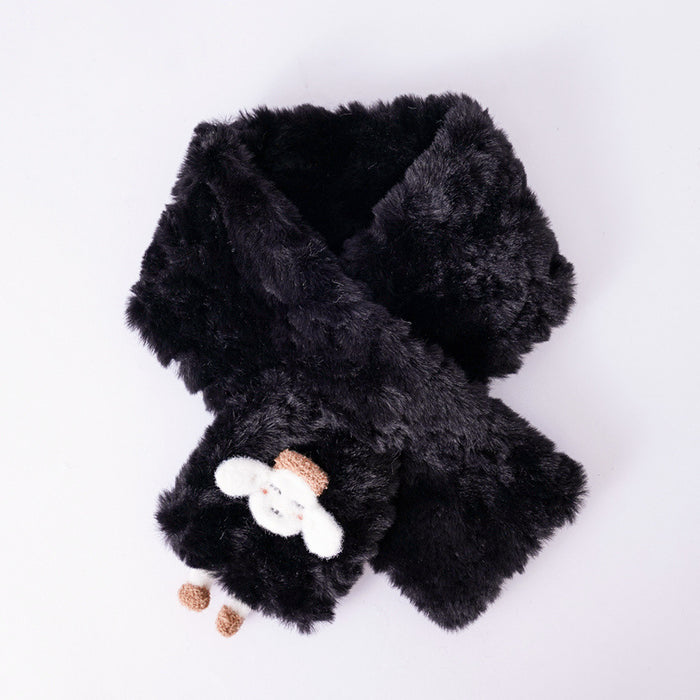 Wholesale Scarf Imitation Rabbit Fur Thickened Comfortable Warm Winter Cute Lamb JDC-SF-Meic005